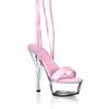 15Cm fully transparent crystal high heels table around wrist ribbon sandals thick-soled waterproof table micro-supply women's shoes