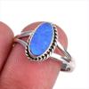Natural Australian Opal Gemstone 925 Solid Sterling Silver Jewelry Ring S.9 C5a70