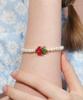 Браслет Bonbeau Juicy Fresh с жемчугом, цветными бусинами и подвеской-фруктом, браслет из пресноводного жемчуга