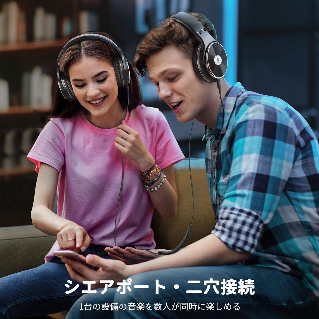 Проводные Hi-Fi наушники OneOdio с 50-мм съемными динамиками для мониторинга инструментов и фильмов, наушники для и подкастов с высоким разрешением, накладные с микрофоном,