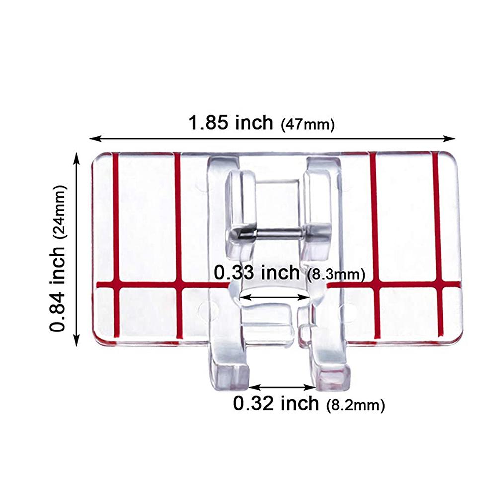 Пластиковая лапка для параллельного стежка швейная машина аксессуары для Janome SINGER JUKI Brother бытовая электрическая
