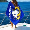 1PC Custom Name Beach Towel Rams Team Spirit  Beach Towel, Suitable for Camping, Travel, Beach Accessories, Super Absorbent, Family Gift