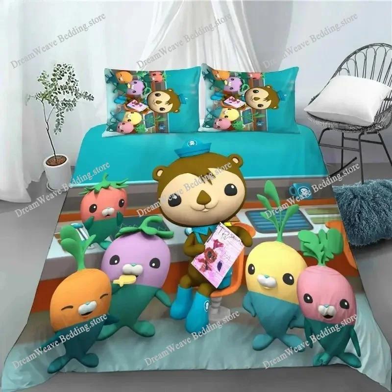 The Octonauts Barnacles 3D Printed Duvet Case Pillowcase Bedding Set Twin Full Queen King Size For Kids Bedroom Decor963