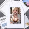 Хентай аниме сексуальная девушка игра Nikke Viper и Ruffy бикини женская футболка унисекс с графическим принтом в Корейском стиле Повседневная футболка ACG Waifu Otaku