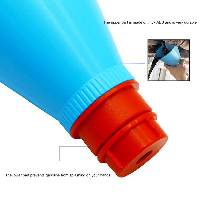 Car Oil Drain Funnel Lubricating Oil Drain Funnel Automobile Leak-Proof Spill-Proof Oil Funnel Receiver For Waste Oil Drain