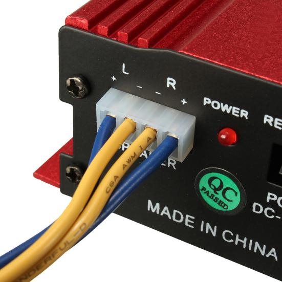 500 Вт 12 В Мини Стерео Аудио Усилитель Мощности 2 канала Hi-Fi Автомобильный MP3 Динамик Портативный