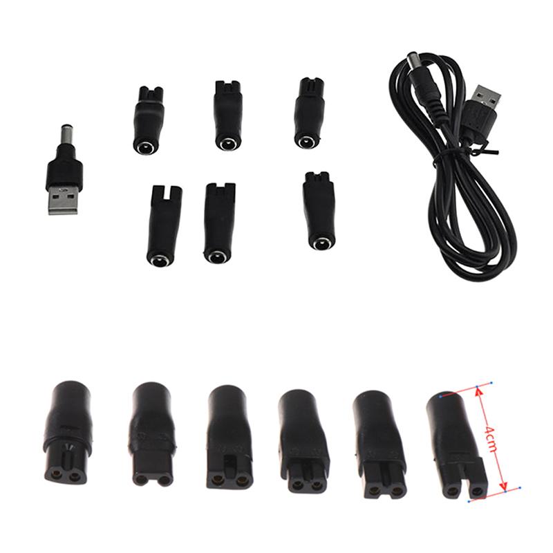 8Pcs/Set Power Cord 5V Replacement Charger Usb Adapter For Electric Hair Clipper