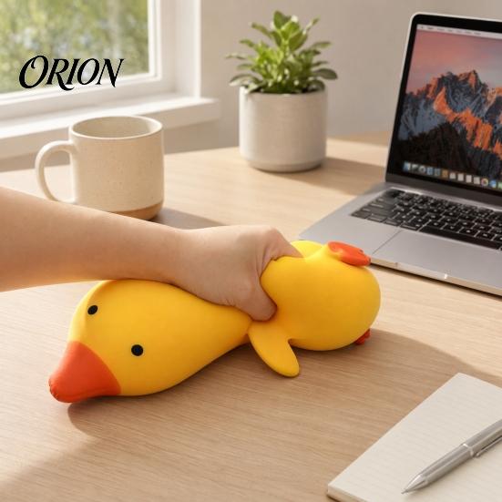 Игрушка для снятия тревожности в виде утки, 1/2 шт., Гигантская желтая сжимаемая игрушка, Форма, Мягкий шарик для снятия стресса, Сенсорная, Эластичная, Сельскохозяйственное животное, Расслабление