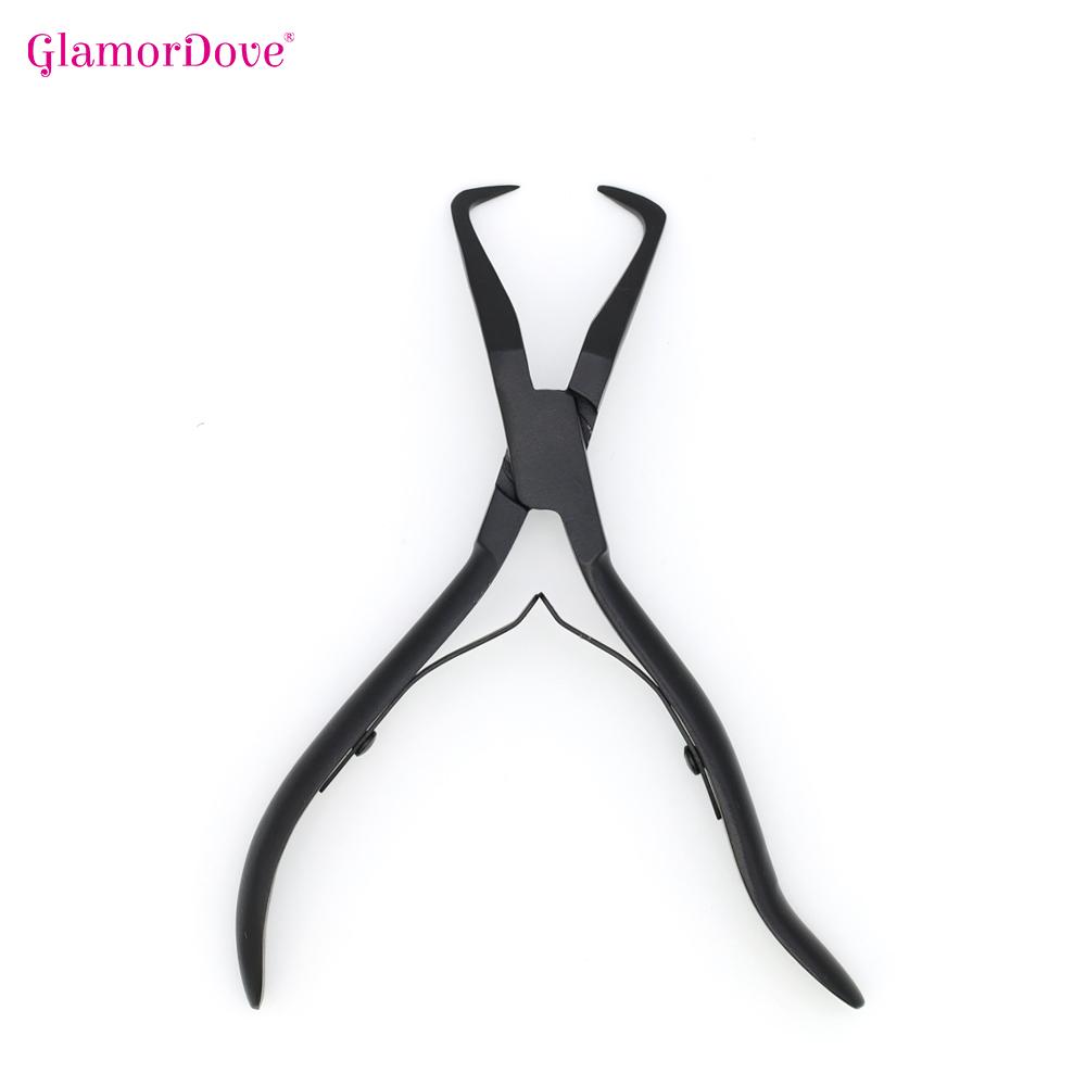 GlamorDove Micro Beads Plier For Hair Extension Removal Micro Ring Link/Bead Opener Tool Silver Color Micro Ring Bead Plier