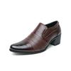 Spring and Autumn New Fashion Men's Business Dress Leather Shoes Pointed Toe Foot Casual Shoes Height Increasing Wedding Shoes Men's Shoes
