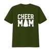 Футболка 'Cheer Mom' для женщин Мать чирлидерши винтажная стираная удобная дизайнерская одежда мягкая повседневная мужская с принтом