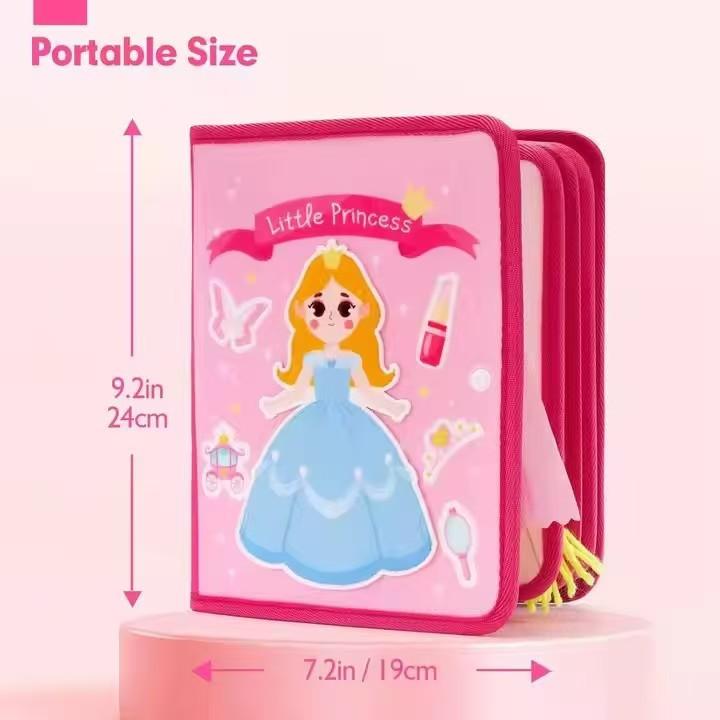 Одевание для девочек, развивающие игрушки, головоломка из фетра, тихая книга, обучающая доска из фетра, домик для одевания, бизи-доска