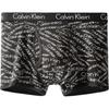 Letter Print Comfortable Stretch Fitted Boxer Briefs Men Underwear Black NP1998O-8SG