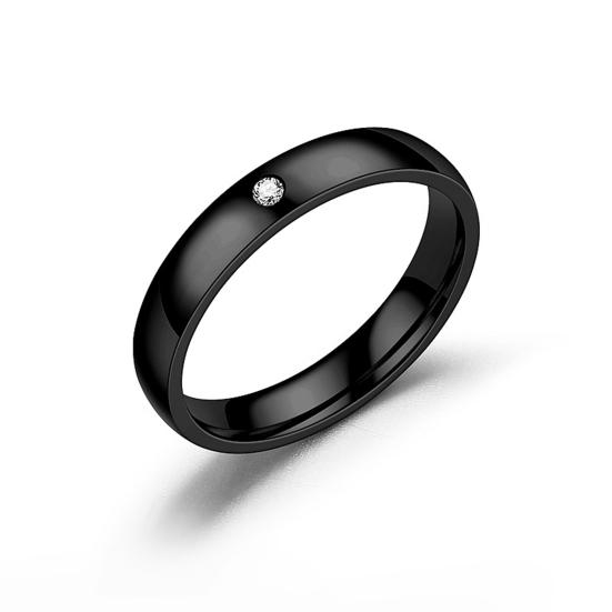 Женское кольцо с глянцевой геометрической полировкой поверхности, гальваническое покрытие, никогда не выцветает, женское обручальное кольцо с инкрустацией стразами