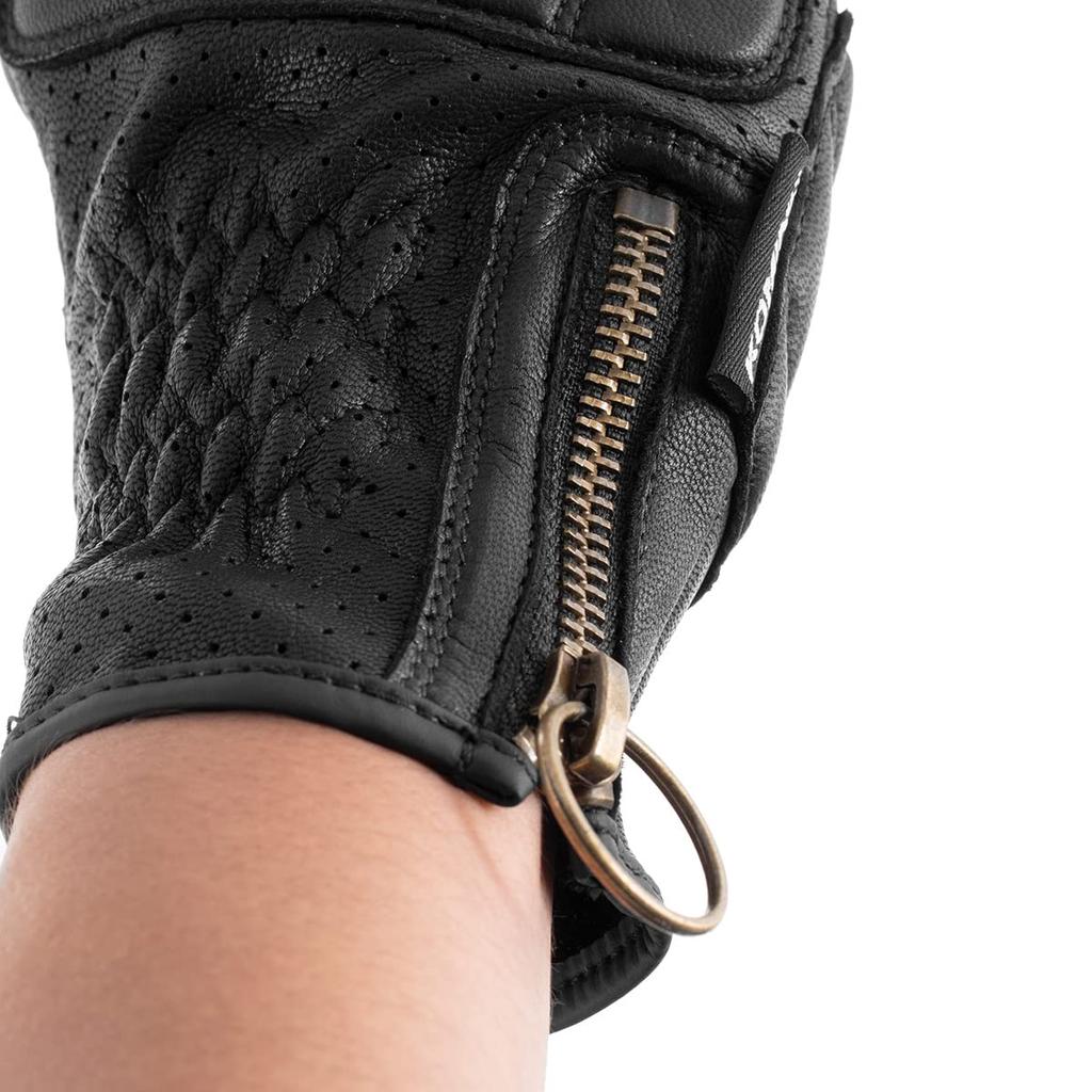 KOMINE Protective Leather Gloves for Motorcycles Black 2XL GK-2553