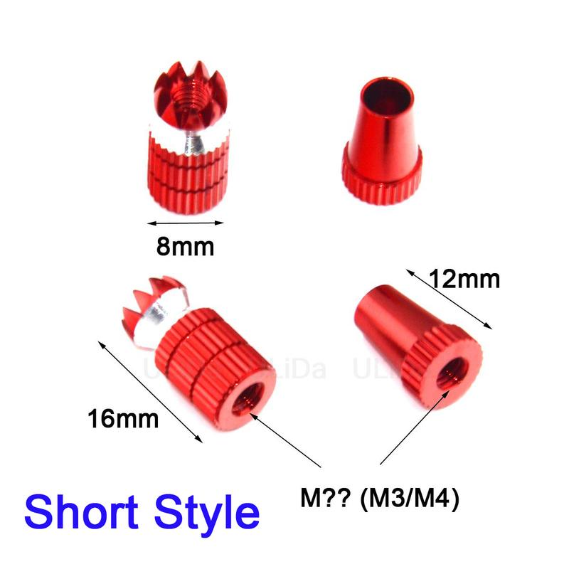 M3 M4 3mm 4mm CNC Aluminum Gimbal Stick Ends Transmitter Anti-slipping Cap for X7 X9DPLUS JR FUTABA FrSky Wfly Flysky RadioLink