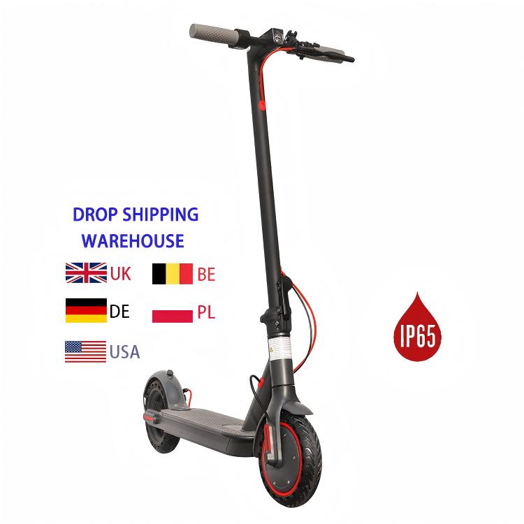 Portable 12.5kg AOVOPRO 350W Foldable Electric Scooter 8.5 Inch Solid Tire IP65 Waterproof Adult Escooter USA Stock