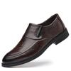 Men's Genuine Leather High-end Business Formal Casual Leather Shoes Men's Shoes Soft Leather British Loafers