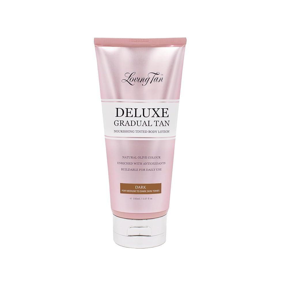 Loving Tan Deluxe Gradual Lotion - Автозагар средней интенсивности, естественный вид, профессиональная сила, без солнца, темный