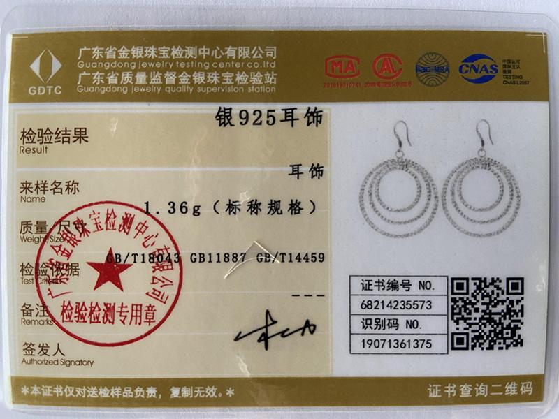 Серьги-подвески из стерлингового серебра 925 пробы с тремя кольцами, модные свадебные украшения