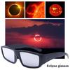 Solar Eclipse Glasses Solid Color Compact Size Ultra-light Comfortable Fit Sun Viewing Eyewear Safe Shades Certified Sunglasses