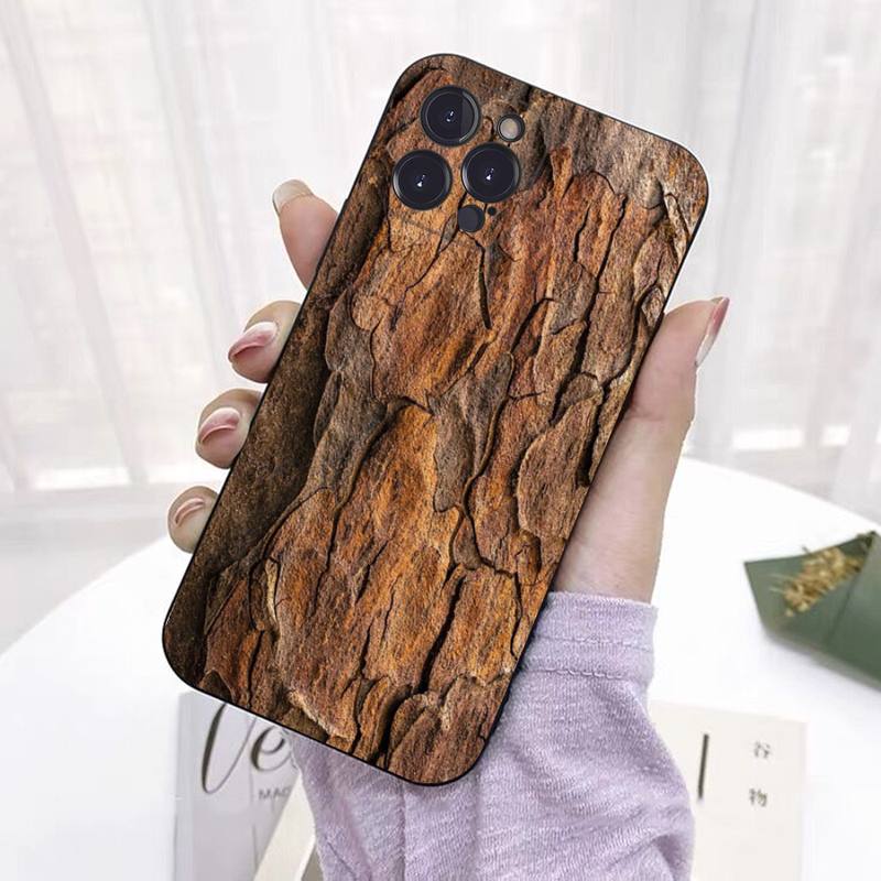 Чехол для телефона с текстурой дерева, мягкий силиконовый для iPhone 14 13 12 11 Pro Mini XS MAX 8 7 6 Plus X 2020 XR Shell