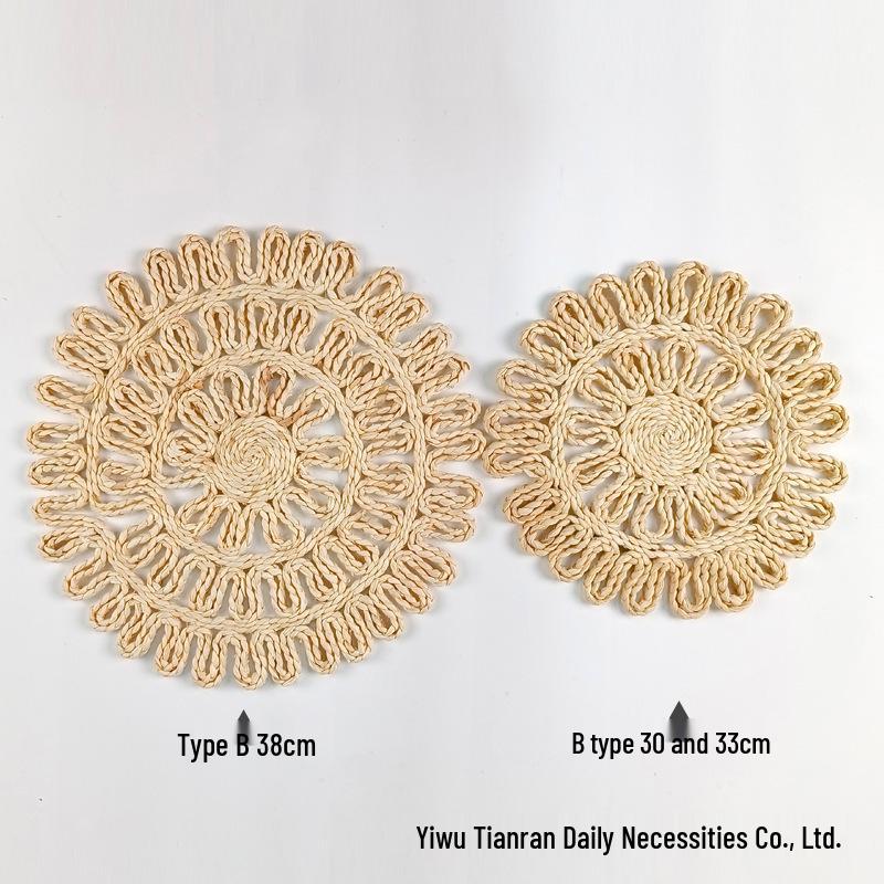 Плетёная подставка под кастрюлю из кукурузных листьев, термостойкая, и подставка-костер