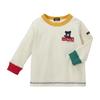 MIKI HOUSE Double B Long Sleeve with Logo and Bear Solid Made In for Boys and Baby and T-Shirt Design, Color, Japan, Girls, Kids, 120cm, Multicolor,