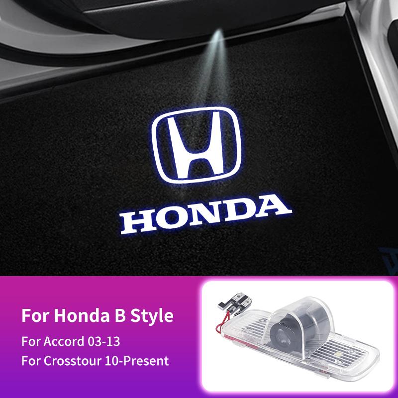 Car Door Welcome Light Luxury LED Welcome Lamps Interior Accessories For Honda Civic Accord CRV Fit Jazz Transalp CBR cb500x