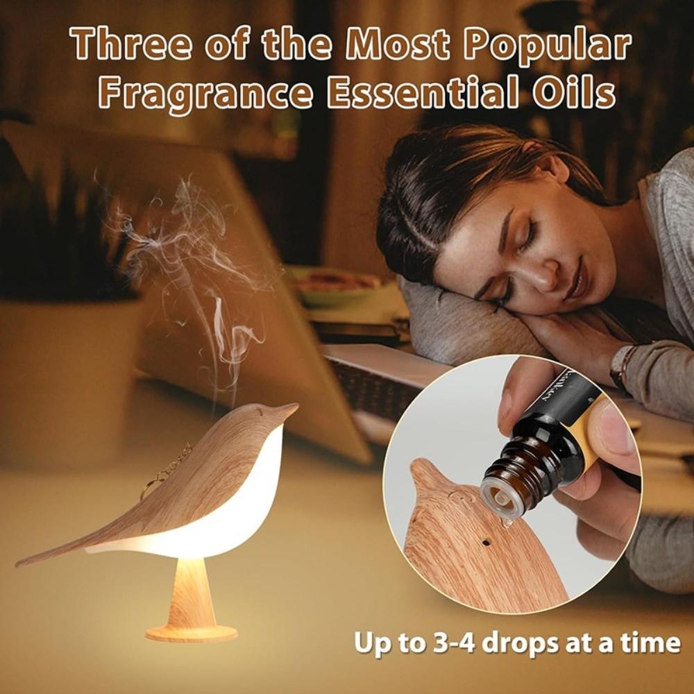 3 Color Temperature Small Desk Lamp Art Decor Cordless Lamp Bird Lamp Bedside Lamps Gifts