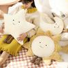 Plush Seat Cushion Cute Cartoon Sun Moon Star Stuffed Pillow Hip Protective Buttocks Cushion for Office Chair Car Sofa Bedroom