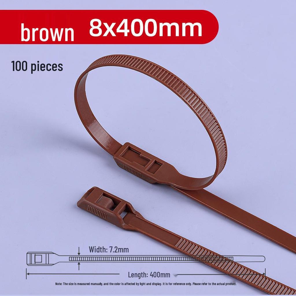 Нейлоновая самозатягивающаяся кабельная стяжка Naughty Castle для детского парка (8x350x400) - Особый цвет