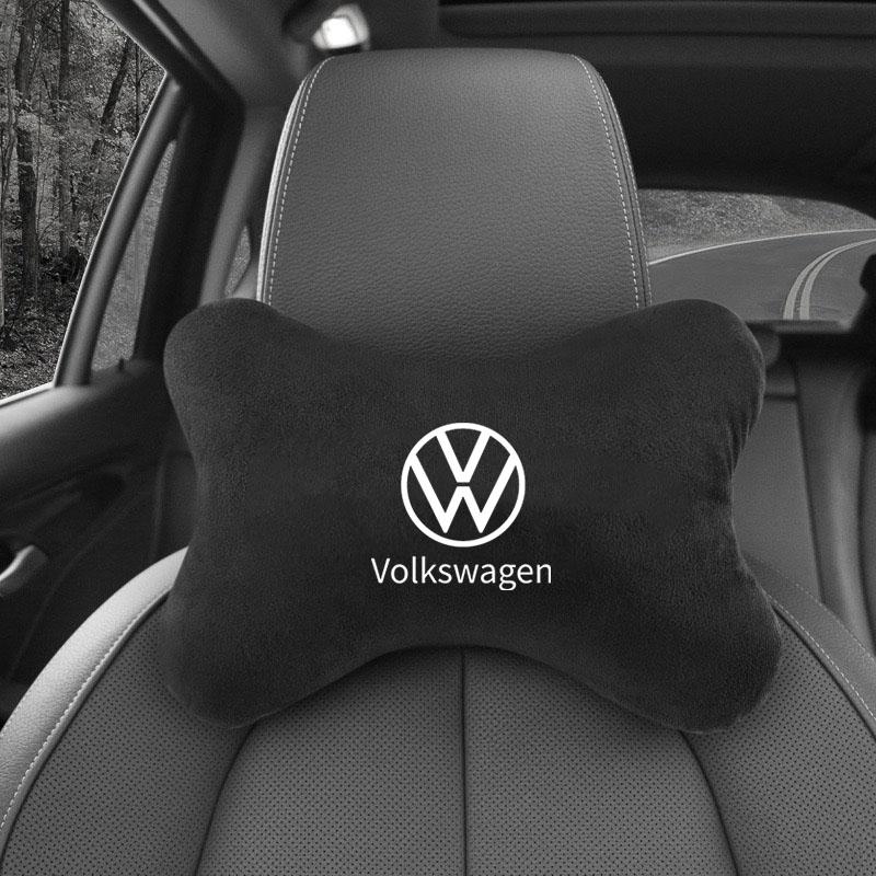 For VOLKSWAGEN VW Soft Car Seat Belt Shoulder Pads Safety Headrest Neck Pillow Suit For VW Volkswagen Golf Polo Passat Jetta pas