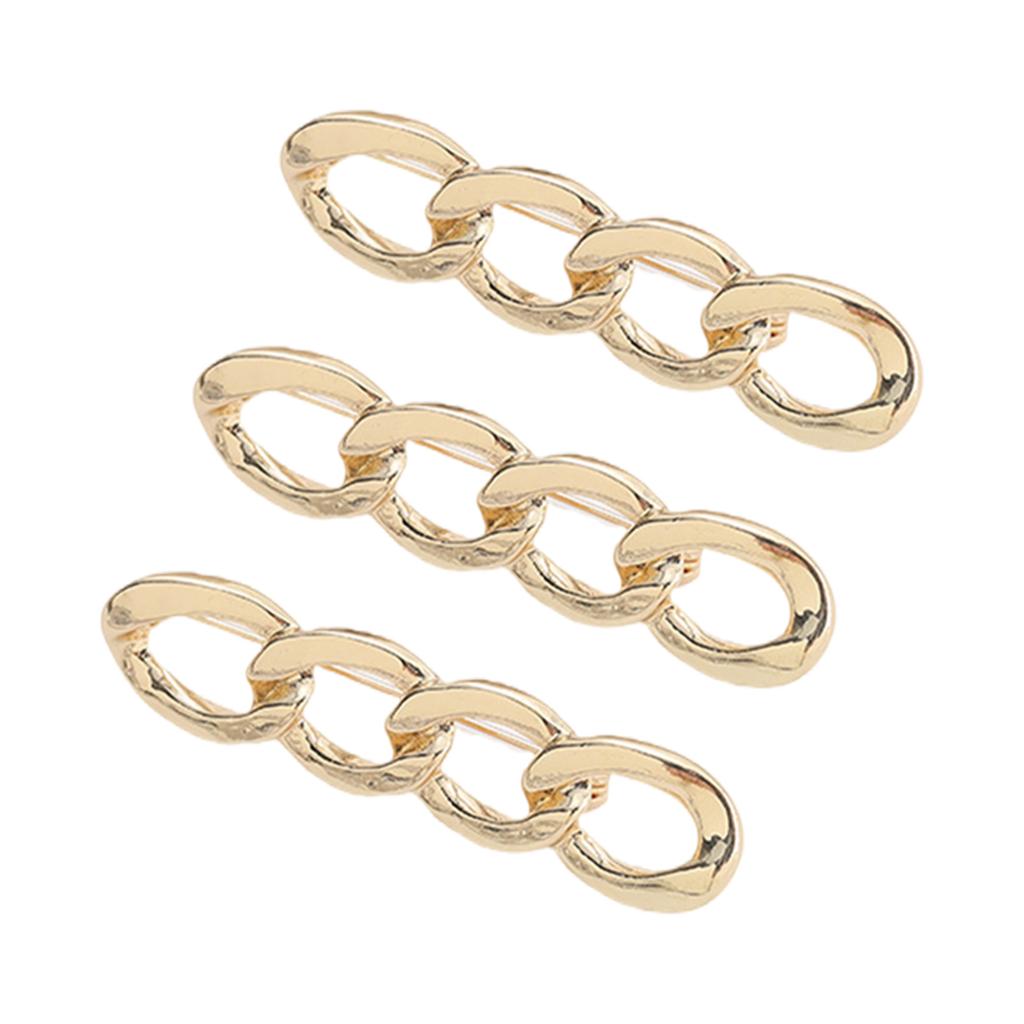 3Sets Metal Waist Adjusters Pin Stylish Waist Extenders Brooch Pin for Jeans Skirts and Casual Outfit Women Accessory