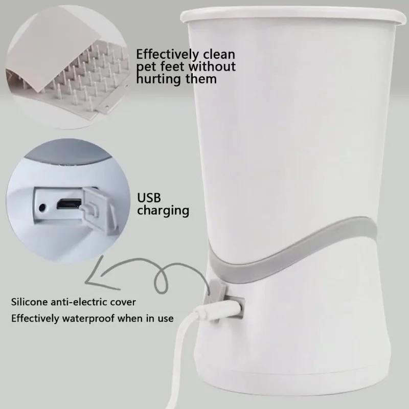 Portable Electric Pet Feet Washer Automatic Pet Paw Cleaner Quick Low Noise Dog Cat Paw Cleaning Cup for Dogs Cats Top Rated