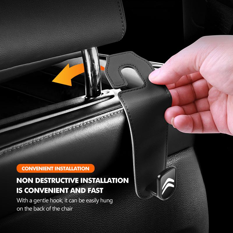 Car Rear Seat Storage Hanging Hook Handbag Clothes Bracket For Citroen C4 C3 C5 C1 C2 C6 VTS C4L DS3 DS4 DS5 Grand Berlingo