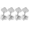Musiclily Pro 4-String Bass Tuners, Kluson Type, Chrome