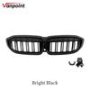 Front Bumper Kidney Grill Style Grille Bright Black For BMW 3 Series G20 G21 G28 2019-2022 318i 320i 320d 330i 340i 340d M Sport