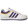 adidas Топ-10 низких мужских кроссовок Lakers Белые Молочно-белые Колледжский-пурпурный GY2516