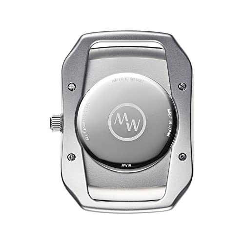 Мужские часы MASTER WORKS Quadrangle MW10SB-GCBRO8, Сделано в Японии, Кварцевый механизм, 33 мм, Кожаный ремешок, Квадратная форма, Черный
