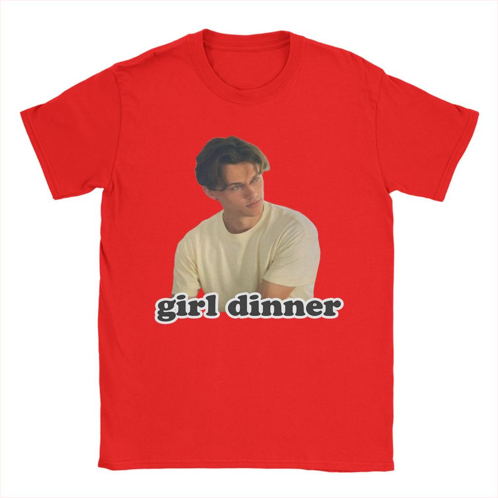 Командные футболки Conrad Girl Dinner Мужские Хлопковые Безумные Футболки с Круглым Вырезом Футболка с Коротким Рукавом Одежда Лето