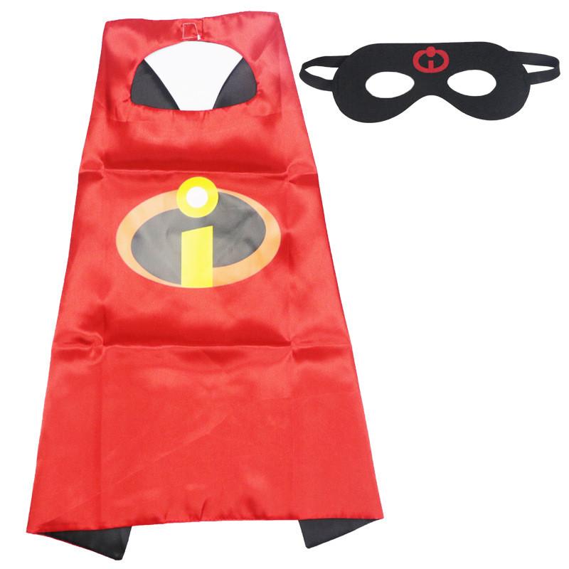 Turtle Superhero Ninja Cape Cloak Eye Mask Kid Halloween Cosplay Costume Party