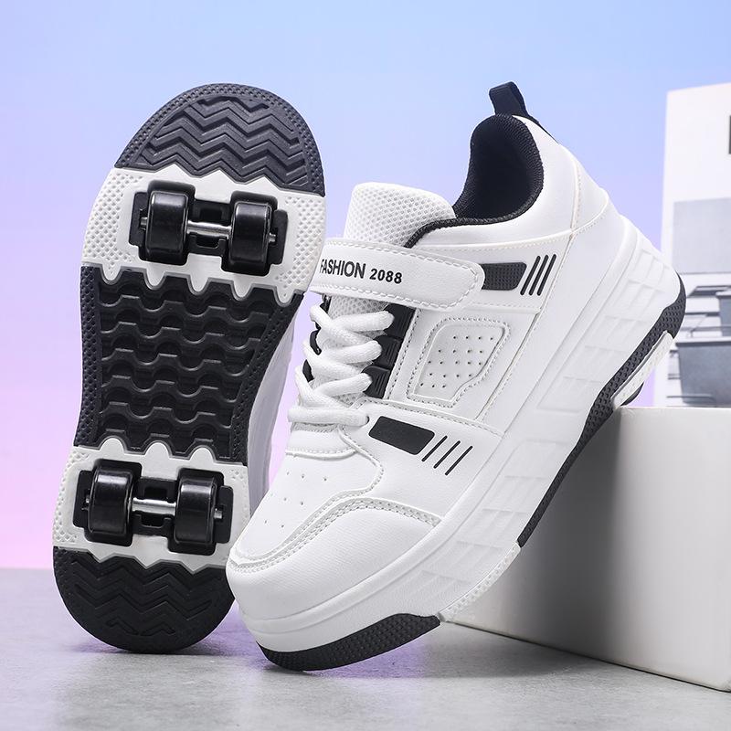 Four-Wheel Runaway Shoes Girls Sports Pulley Shoes Spring Wheel Shoes Children'S Skates