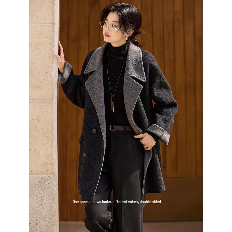 Women's Retro Wool Double-Faced Commuter Coat