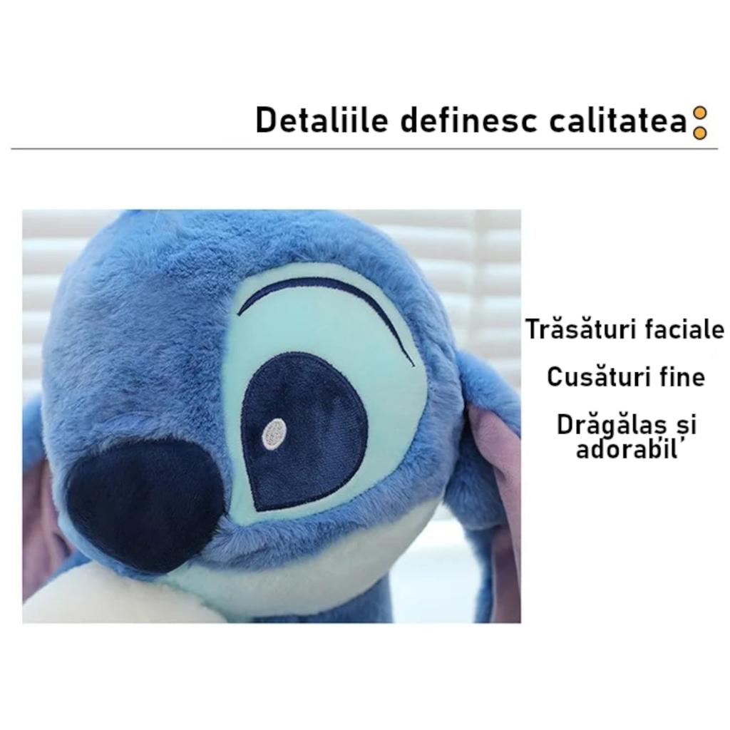 Stitch Plus Plush Toy 30x28cm Blue Duck Shape Hypoallergenic Kids Stuffed Animal Collectible Mascot