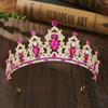 Shiny Bridal Tiara Elegant Princess Rhinestone Crown Temperament Baroque Crown Headband