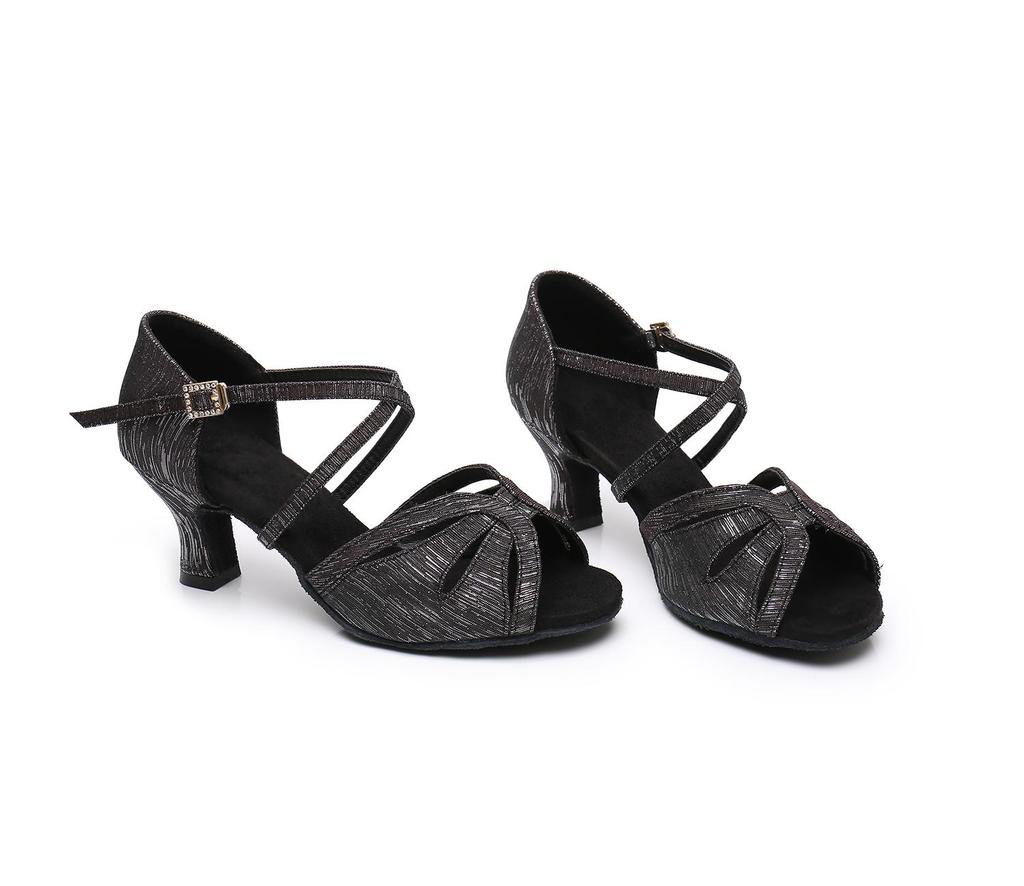 Новые туфли на среднем каблуке для танго, сальсы, латиноамериканских танцев для взрослых женщин, мягкая подошва, свадебные, для вечеринок, бальные танцы, каблук 5 см