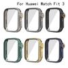 Полный защитный чехол для Huawei Watch Fit 3, чехол с защитной пленкой для экрана для Huawei Fit3, ПК-оболочка+закаленное стекло, Превратить в Ultra