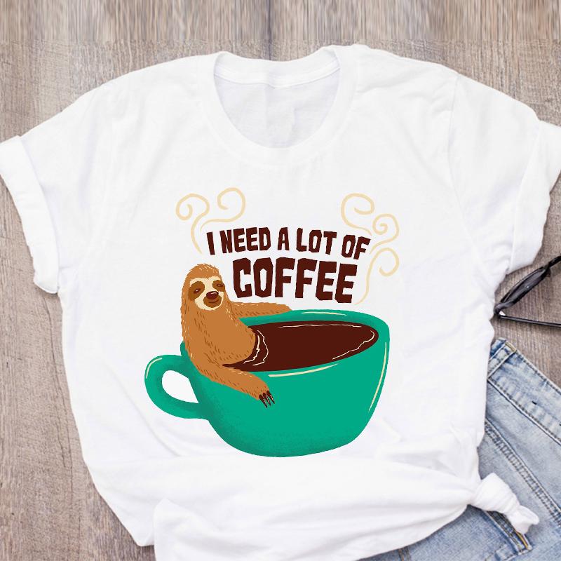 Женские футболки с кошачьим кофе, лапкой и клубникой, милый мультяшный топ, женская футболка, летняя забавная одежда, с круглым вырезом, женская футболка, топы, рубашки