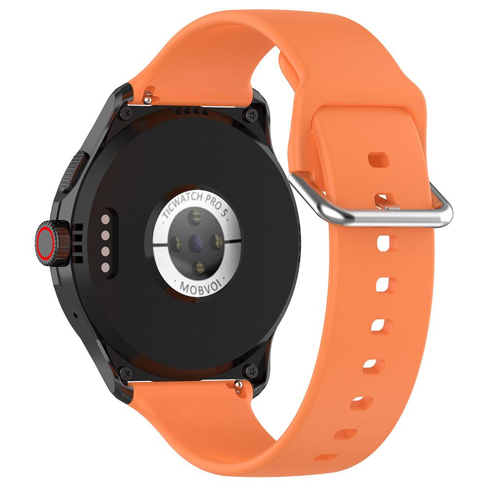 24mm Silicone Sport Watchband For TicWatch Pro 5 Wristband Replacement Strap For TicWatch Pro 5 Smart Watchband Bracelet Correa